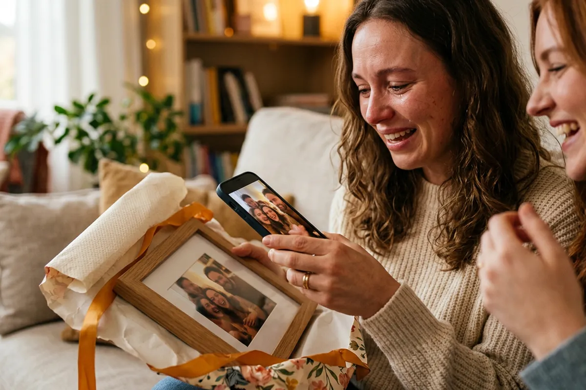 Framed AR photo that plays a video when scanned with a phone