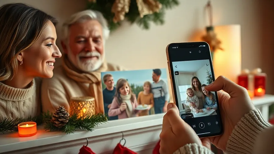 Family Holiday Photo Cards That Play a Video Greeting