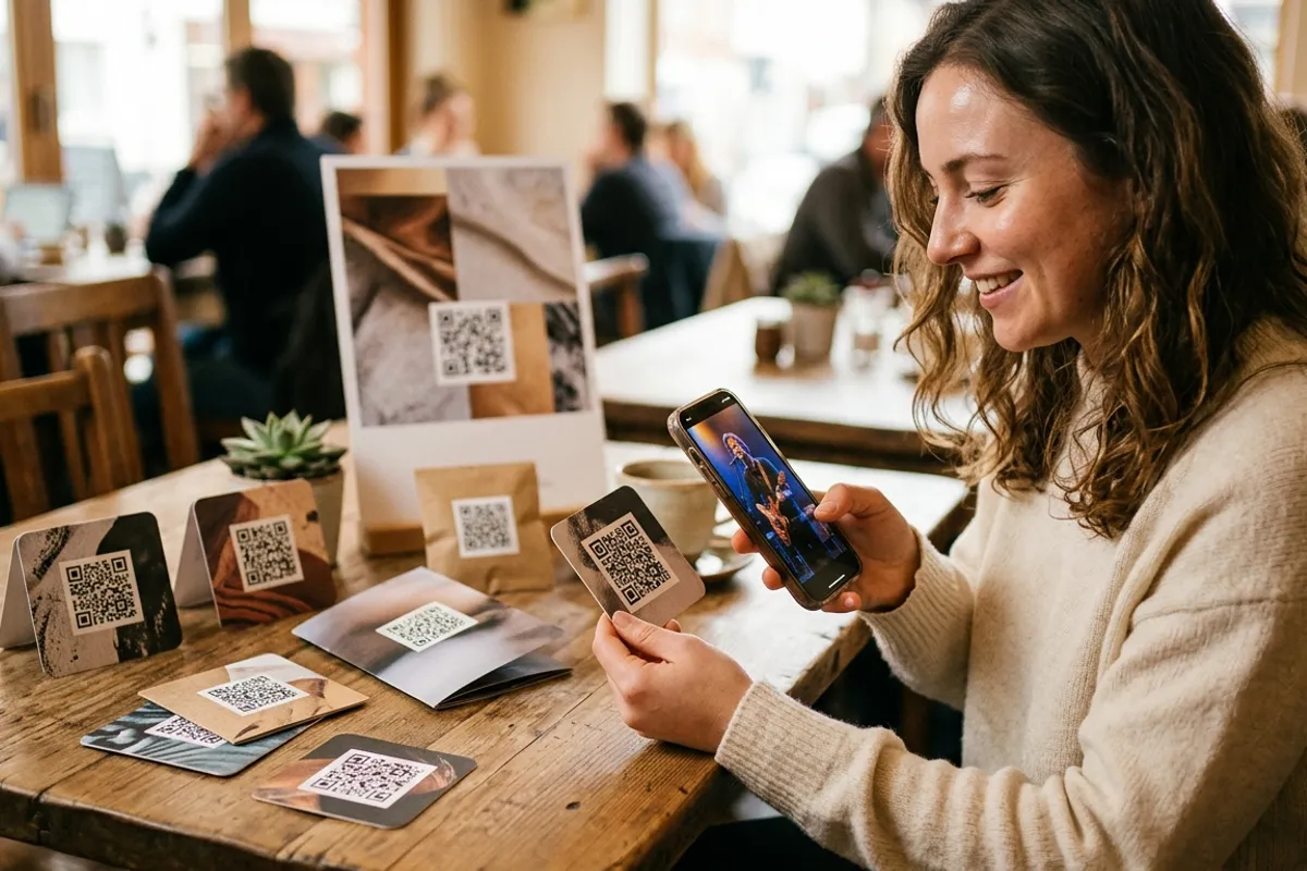Uploading a photo and video pair to attach a video QR code to a print product